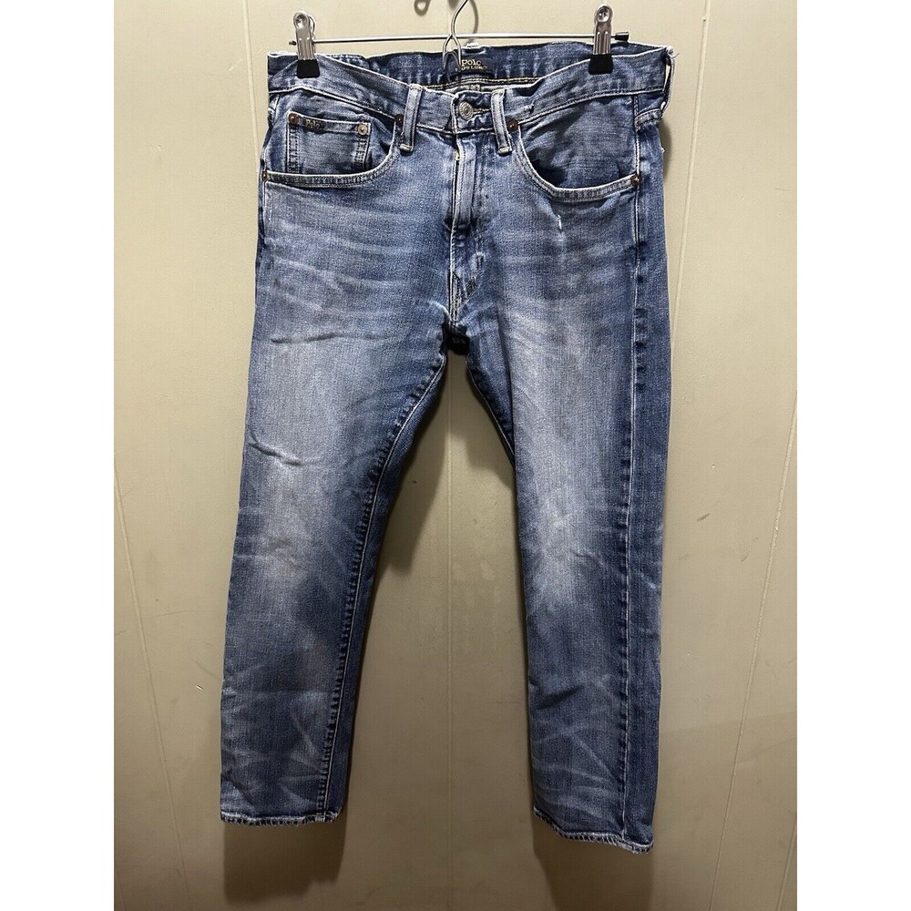 Polo Ralph Lauren Women Straight Cut Jeans Stratford Wash Blue • 31x28